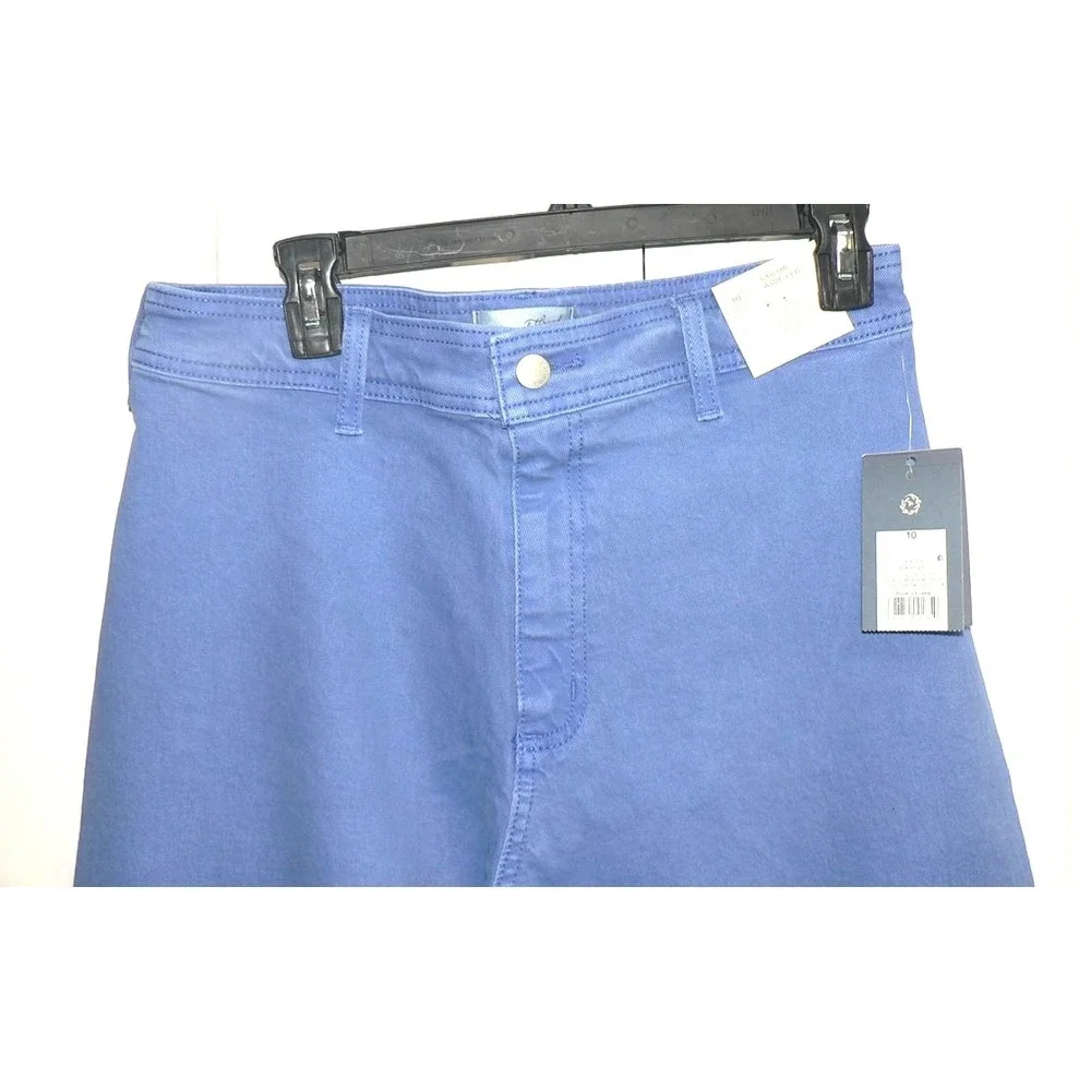 Universal Thread Women's High Rise Sailor Wide Leg Ankle Jeans in Blue Size 10 - Picture 5 of 10